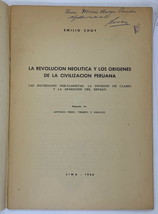 La Revolucion Neolitica y Los Origenes de la civilizacion Peruana, Emilio Choy - £79.13 GBP