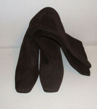 COLE HAAN Women&#39;s Italian Chocolate Faux Suede Dress Pull-On Boots Size 6 B - $30.00