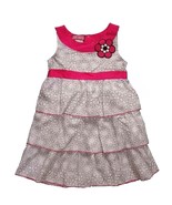 Izzy Bella Boutique Girl&#39;s White Floral Print Tier Sundress, Dress, Size 6 - $181.47 MXN