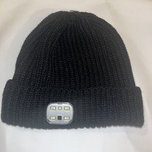 USB Rechargeable LED Beanie Cap Men Women Winter Warmer Knit Cap Light Up Hat - £8.11 GBP