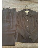 Eddie Bauer Pantsuit Women’s Lined Blazer 10 Tall Pants 8 Tall Black - $66.37 CAD