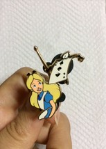 Disney Black Card And Alice in Wonderland Pin. Pretty And Rare - £35.24 GBP
