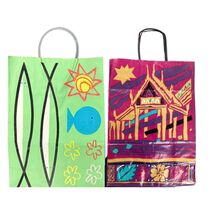 2 VTG Bloomingdales Paper Bags Girvin China Seas 87 &amp; 1990 Laurie Rosenw... - $50.16