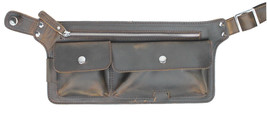 Vagarant Traveler Full Grain Leather Slim Long Shape Waist Bag LW06.DB - $69.00