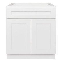 30&quot; Bathroom Vanity Sink Base Cabinet Alpina White by LessCare - £237.19 GBP