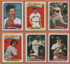 1989 Topps Boston Red Sox Team Lot 31 diff Wade Boggs Jim Rice Dwight Evans + - £1.57 GBP