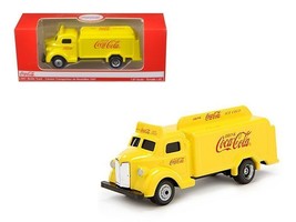 1947 Coca Cola Delivery Bottle Truck Yellow 1/87 Diecast Model by Motorcity Cla - £15.12 GBP