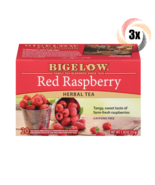3x Boxes Bigelow Red Raspberry Herbal Tea | 20 Pouches Per Box | 1.18oz - €17,34 EUR