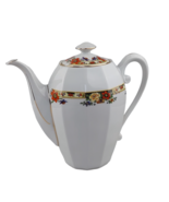 Gebruder Benedikt Czech porcelain coffee pot with floral gild pattern - $62.19 CAD