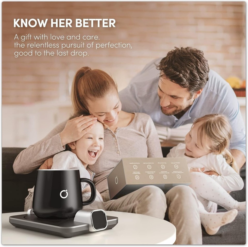 Stylish Heated Mug Warmer & 15oz Mug Set - Perfect Gift for Coffee Lovers Item image 11