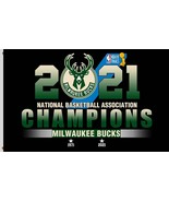 Milwaukee Bucks Basketball Champions 2021 Flag 90x150cm 3x5ft Super Best... - €13,07 EUR