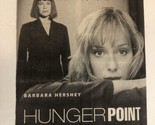 Hunger Point TV Guide Print Ad Barbara Hershey TPA6 - £4.67 GBP