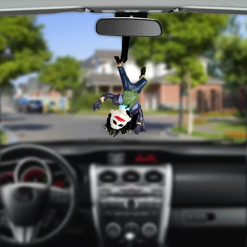 Car Interior Decoration Personality Pendant The Joker Model Rearview Mirror - £9.96 GBP