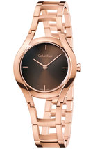 Calvin Klein K6R2362K Gold Tone Black Dial Ladies Stainless Steel Watch - £163.05 GBP
