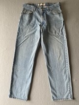 Levi 550 Jeans Mens 34x31 Blue Relaxed Straight Leg Fading Light Tag 35x... - $26.60