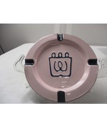 Vintage Westinghouse rare pink Enameled Ashtray Advertising 8&#39;&#39; x 8&#39;&#39; - £15.12 GBP