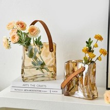 Glass Vase Luxury Brand Bag Flower Vase, Living Room Home Decor, Table A... - $149.00