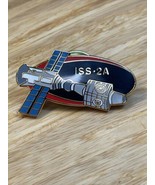 NASA ISS Mission 2A Enamel Lapel Hat Pin Pinback KG - $282.25 MXN