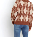 Petal &amp; Pup BRITNEY Long Sleeve CARDIGAN- BROWN, SMALL - $25.29