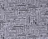 Cotton Music Musical Notes Musicians Orchestra White Fabric Print BTY D6... - $11.95