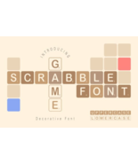 Scrabble Game Font - €12,82 EUR