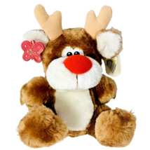 Berrie ROLLY The Reindeer Plush 8 inch Christmas Russ Stuffed Animal Toy Vintage - £11.14 GBP