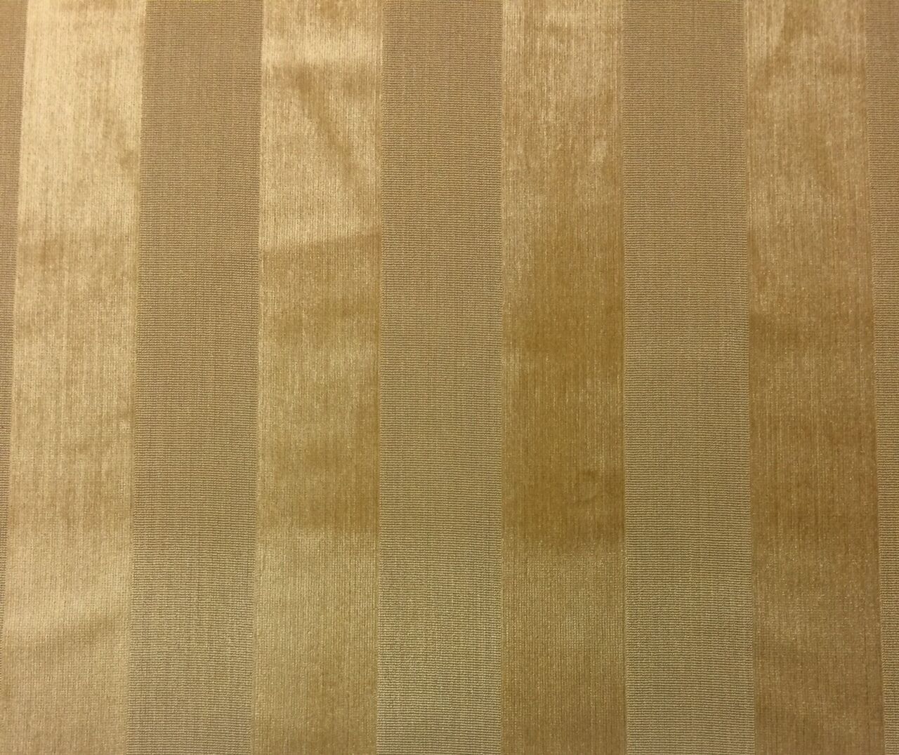 Primary image for F SCHUMACHER CUNARD STRIE VELVET STRIPE LIGHT GOLD YELLOW FABRIC BY YARD 52"W