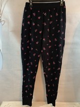 New! Free Ship! Women’s Nine West “Oh So Soft” Pajama Pants M Black Floral Nwt - £17.04 GBP