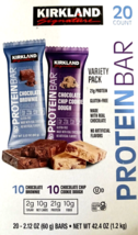 Kirkland Signature Protein Bar Chocolate Brownie &amp; Cookie Dough 20Ct EXP... - $595.43 MXN