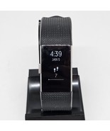 Fitbit Charge 2 Tracker Heart Rate Fitness Silver &amp; Black NO CHARGER - $22.97