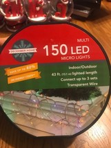 Multi-colored 150-Bulb Micro LED Lights 43 ft Indoor/ Outdoor Ships N 24h - $25.15