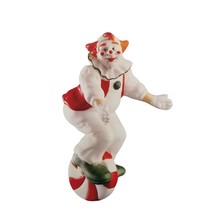 Peppermint Clown Keepsake Christmas Ornament Base Hanger Porcelain VTG Hallmark - £19.57 GBP