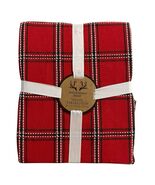 Well Dressed Home Tablecloth Red Plaid Oblong 60x84 Holiday Christmas Party - $36.08 CAD