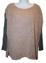 Sanctuary Clothing Womens Sweater Shirt Pink Blush Gold Gray  Medium Long Sleeve - £14.47 GBP