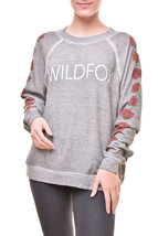 Wildfox Womens Sweater Re Sommers Unique Grey Size M WHB54273T - £48.12 GBP