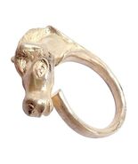 Authentic! Hermes Silver Horse Cheval Band Ring - $950.00