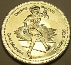 Große Edelstein UNC Decima Norman ~ Gold Medalist Medaillon ~ Excellent - $9.97