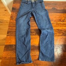 Levis 314 Shaping Straight Jeans Womens 29x32 Dark Wash Blue Mid Rise St... - $26.73