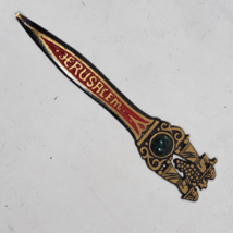Vintage Letter Opener Jerusalem Metal - $350.24 MXN