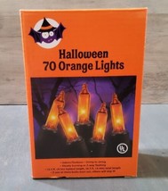 Halloween String Lights 70 Count Orange 13.5&#39; New - £7.48 GBP