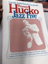 Vtg Concert Poster Peanuts Hucko Jazz Five Louise Tobin Columbia Artist ... - £11.62 GBP