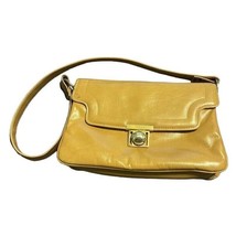 Tan Purse Single Strap Metal Hardware Turn Buckle Zipper Closure Bag Sat... - £7.88 GBP