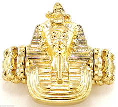 Pharaoh Ring New With Stretch Band King Tut Ancient Egyptian Style - £10.59 GBP