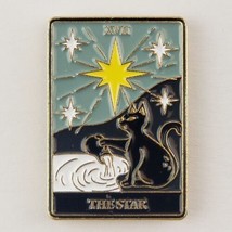 The Star Tarot Card Black Cat Water  Enamel Pin Fashion Accessory Jewelry