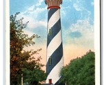 Anastasia Lighthouse St Augustine Florida FL UNP WB Postcard R24 - $4.42