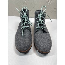 Woolrich Gray Hiking Sneakers Lace Up Vibram Padded Collar Boots Womens ... - $932.02 MXN