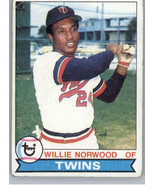 1979 Topps 274 Willie Norwood  PR Minnesota Twins - $1.35 CAD