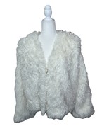 White Faux Fur Fuzzy Jacket Sz XL Juinors Open Front Cropped Boho Southw... - €23,03 EUR White Faux Fur Fuzzy Jacket Sz XL Juinors Open Front Cropped Boho Southw... - €23,03 EUR