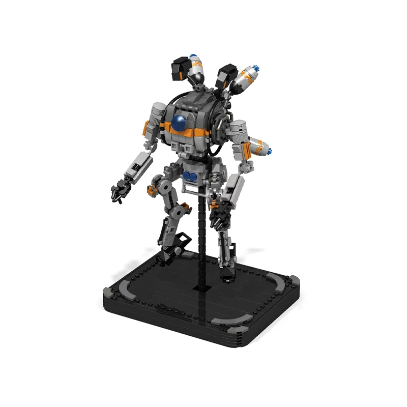 MOC Mecha Series Dark Grey Building Block Robot DIY Model Puzzle Collection - £58.65 GBP+