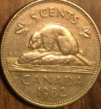 1982 Canada 5 Cents Coin - £1.05 GBP